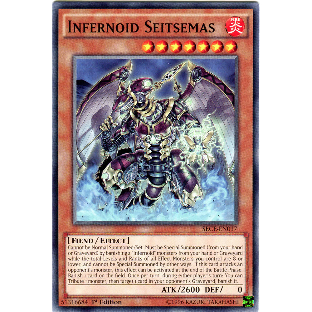 Infernoid Seitsemas SECE-EN017 Yu-Gi-Oh! Card from the Secrets of Eternity Set
