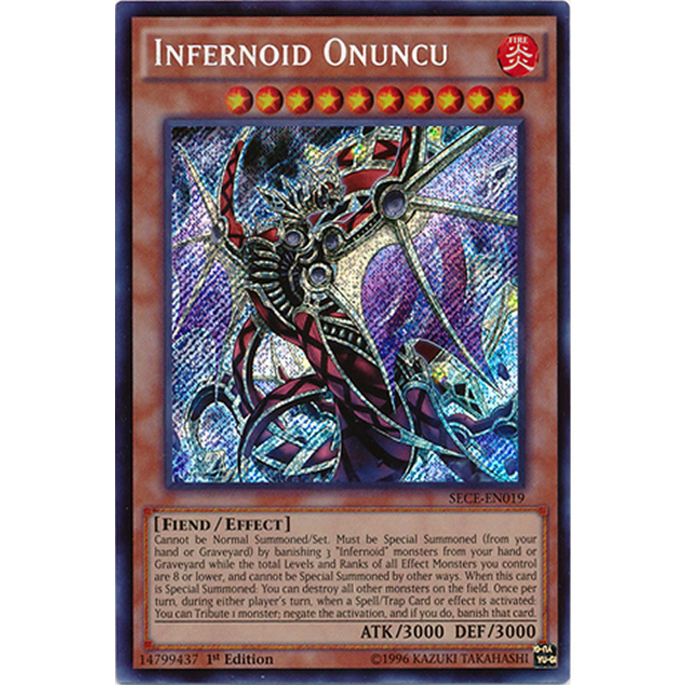Infernoid Onuncu SECE-EN019 Yu-Gi-Oh! Card from the Secrets of Eternity Set