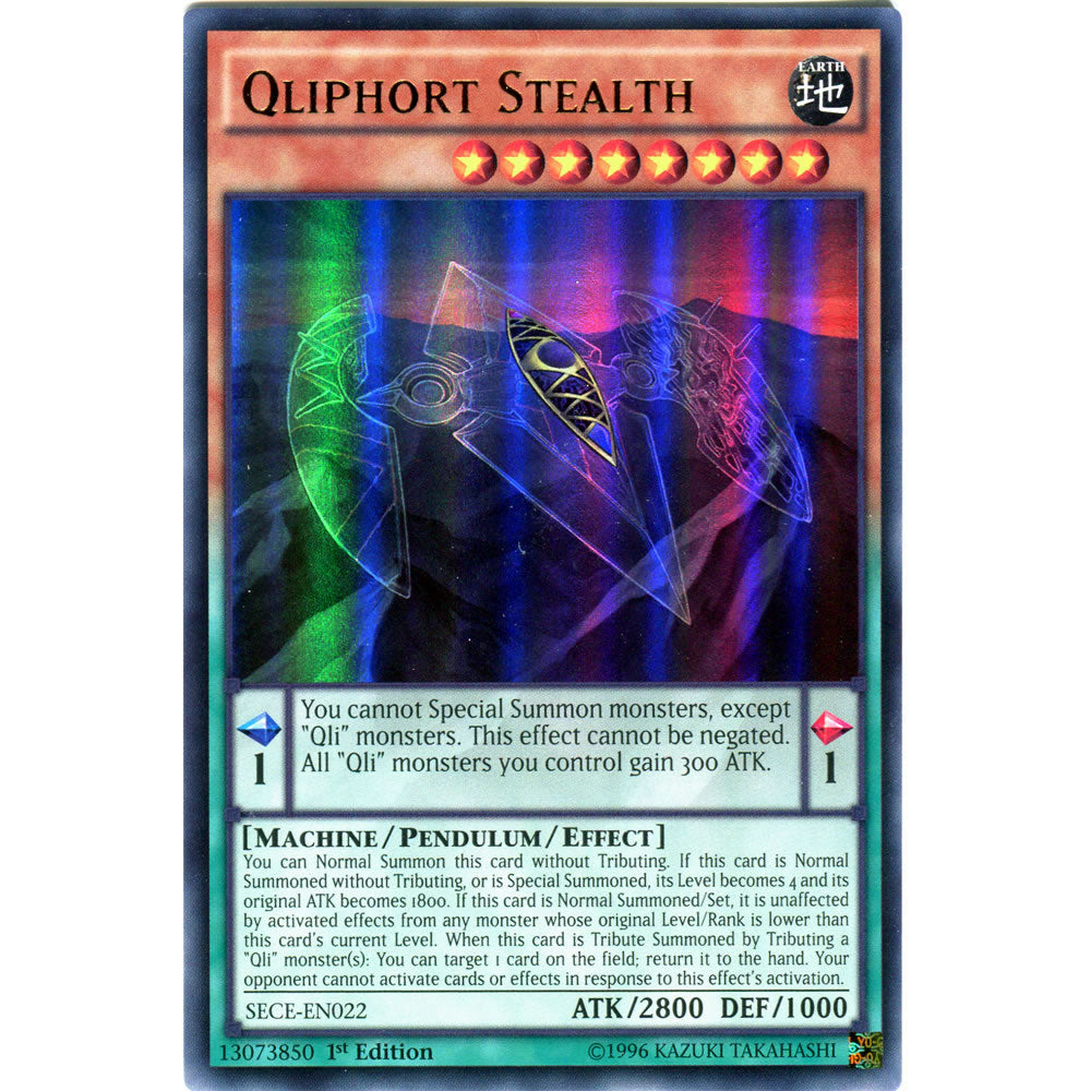 Qliphort Stealth SECE-EN022 Yu-Gi-Oh! Card from the Secrets of Eternity Set