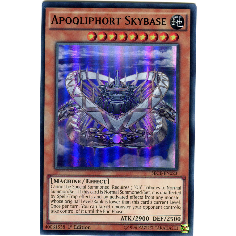 Apoqliphort Skybase SECE-EN023 Yu-Gi-Oh! Card from the Secrets of Eternity Set