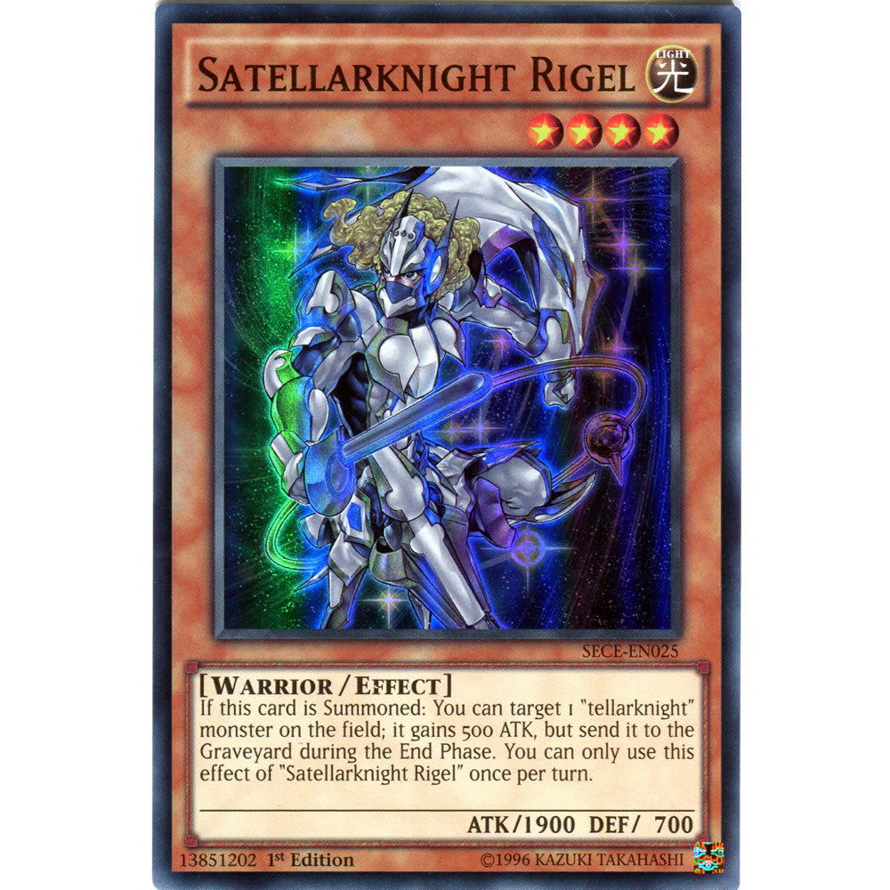 Satellarknight Rigel SECE-EN025 Yu-Gi-Oh! Card from the Secrets of Eternity Set