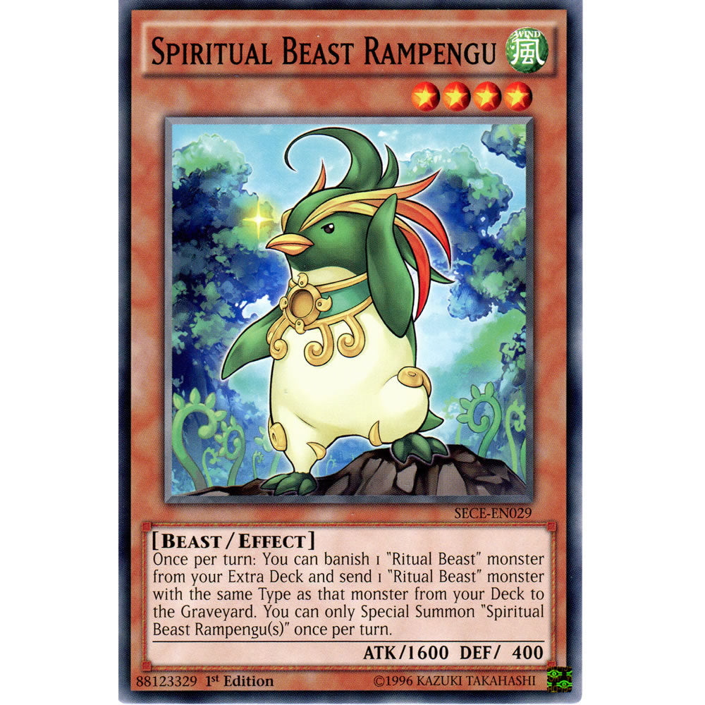 Spiritual Beast Rampengu SECE-EN029 Yu-Gi-Oh! Card from the Secrets of Eternity Set