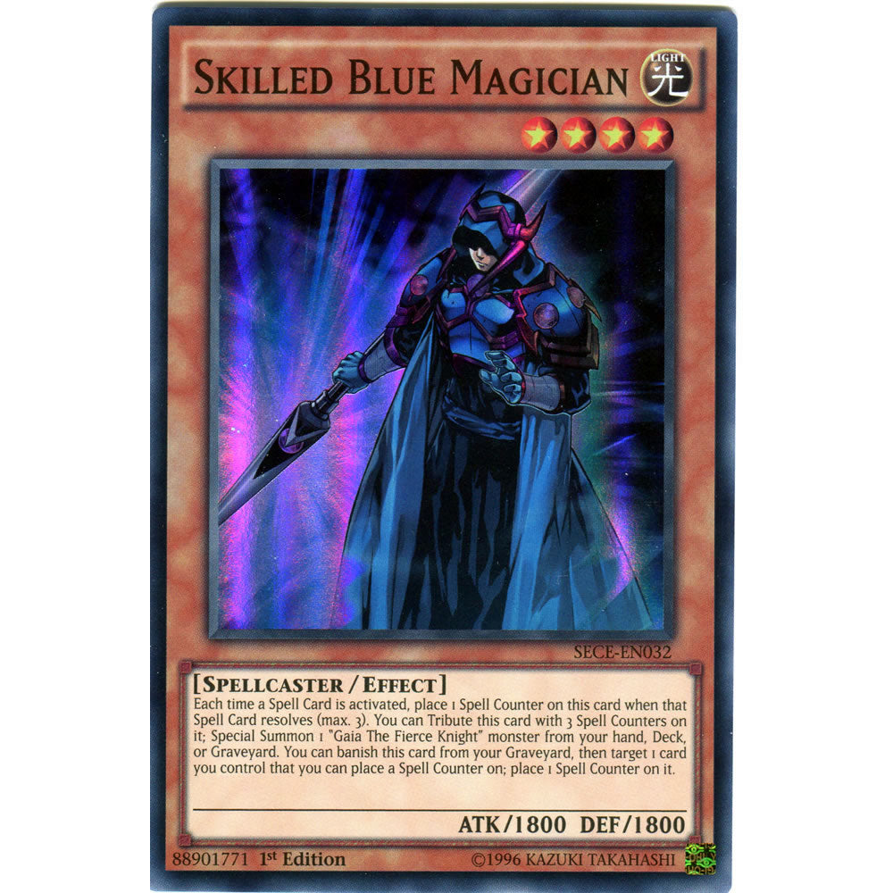 Skilled Blue Magician SECE-EN032 Yu-Gi-Oh! Card from the Secrets of Eternity Set