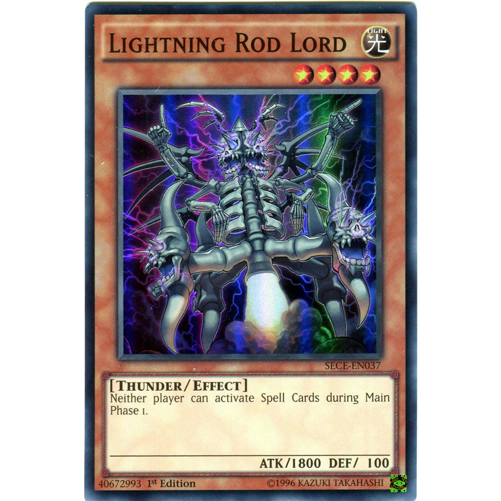 Lightning Rod Lord SECE-EN037 Yu-Gi-Oh! Card from the Secrets of Eternity Set