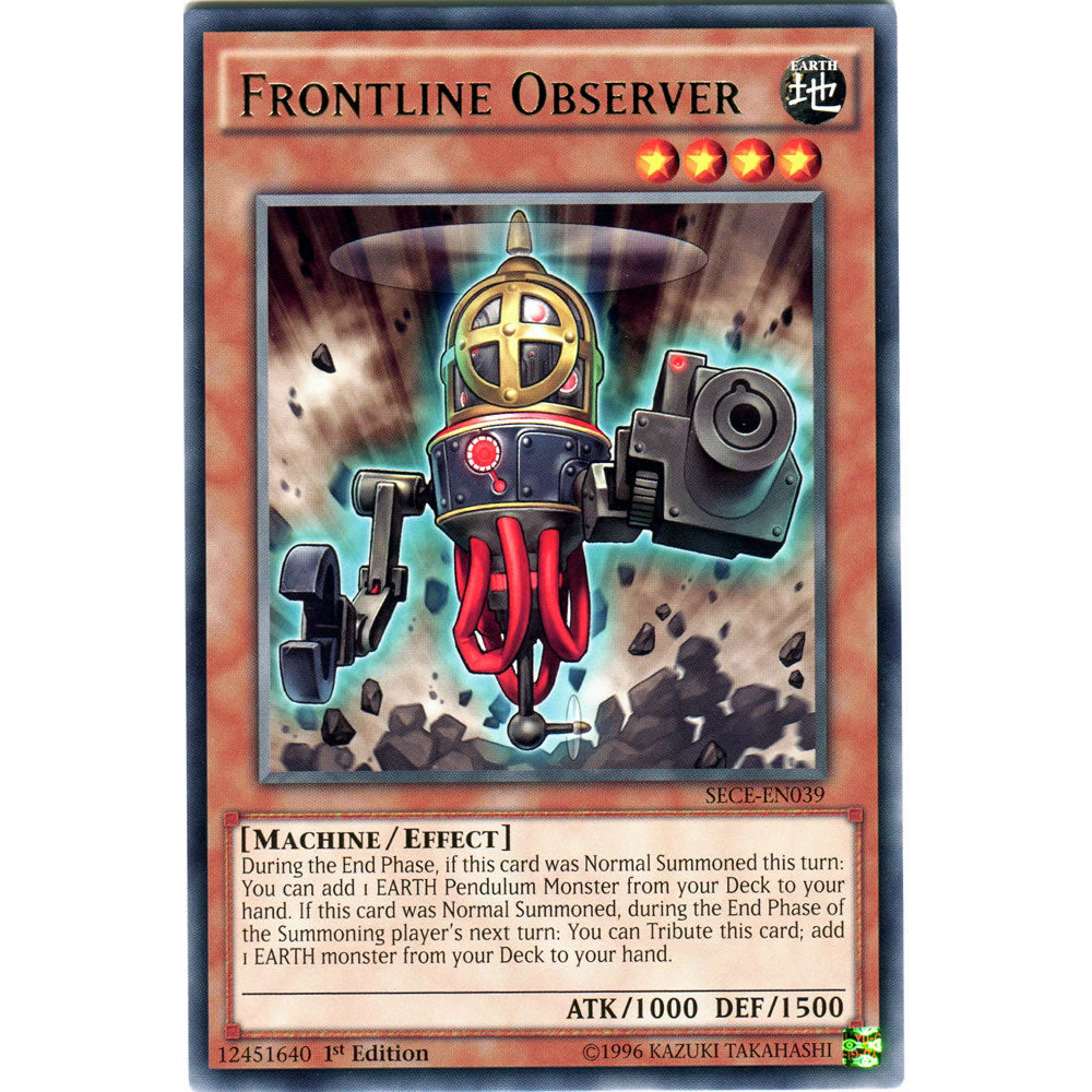 Frontline Observer SECE-EN039 Yu-Gi-Oh! Card from the Secrets of Eternity Set