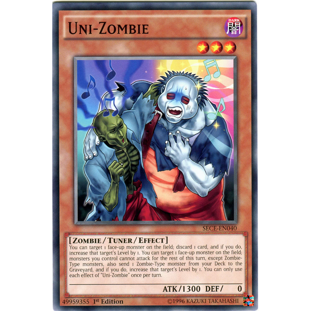 Uni-Zombie SECE-EN040 Yu-Gi-Oh! Card from the Secrets of Eternity Set