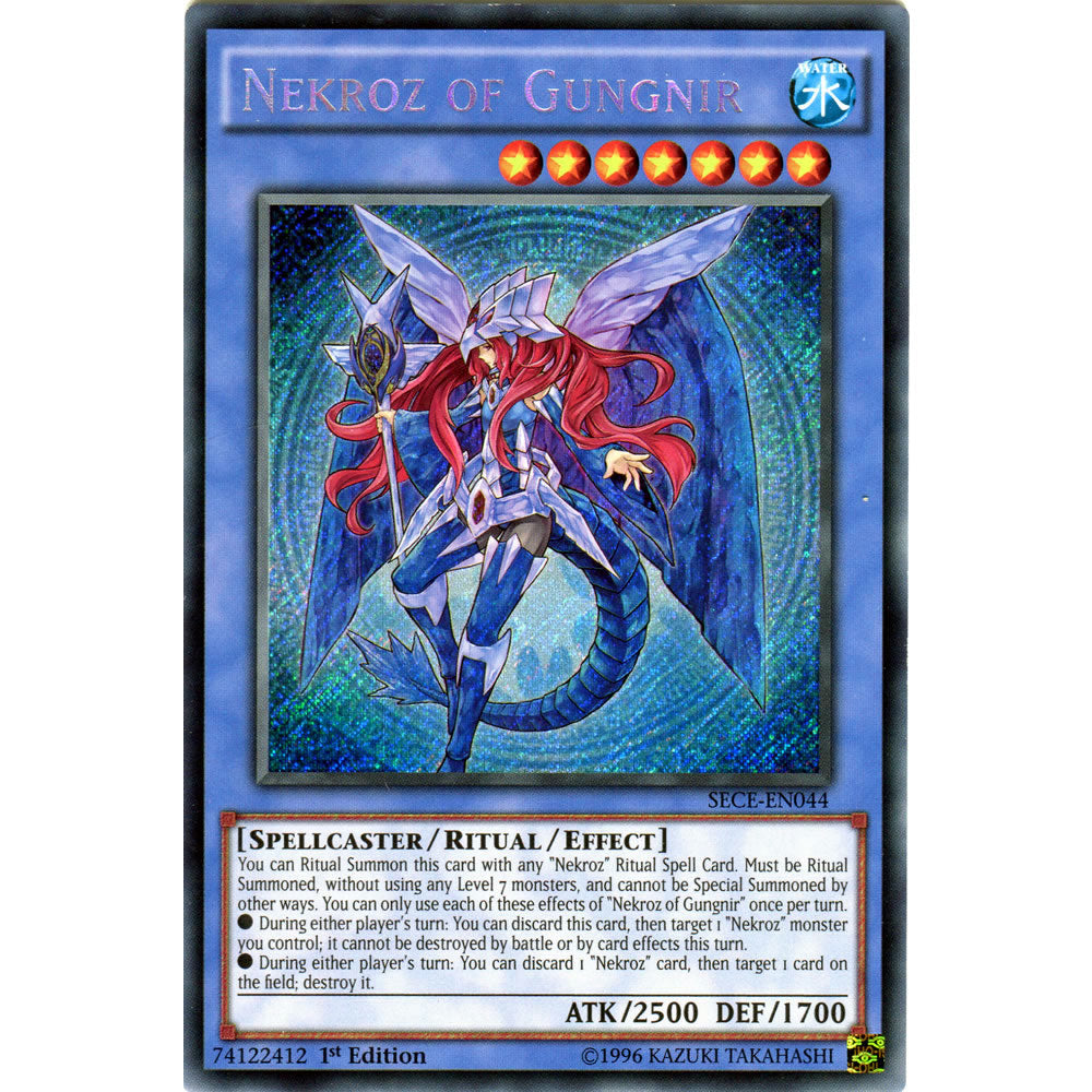 Nekroz of Gungnir SECE-EN044 Yu-Gi-Oh! Card from the Secrets of Eternity Set