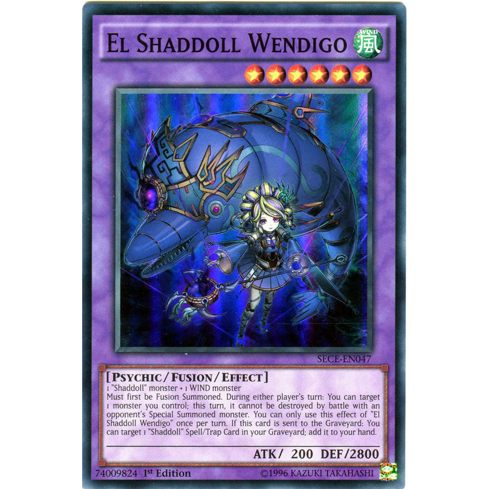 El Shaddoll Wendigo SECE-EN047 Yu-Gi-Oh! Card from the Secrets of Eternity Set