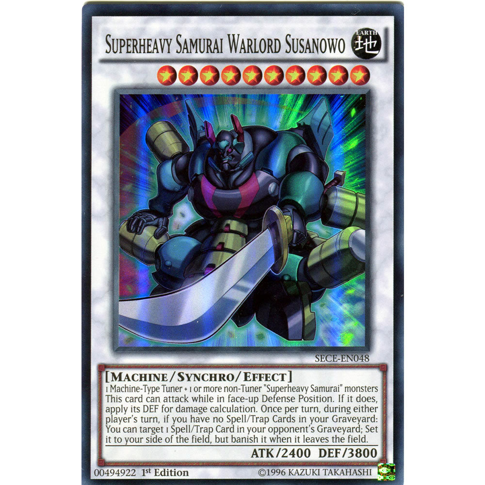 Superheavy Samurai Warlord Susanowo SECE-EN048 Yu-Gi-Oh! Card from the Secrets of Eternity Set