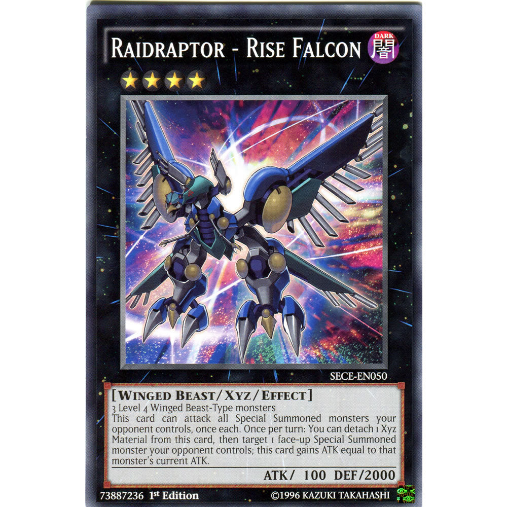 Raidraptor - Rise Falcon SECE-EN050 Yu-Gi-Oh! Card from the Secrets of Eternity Set