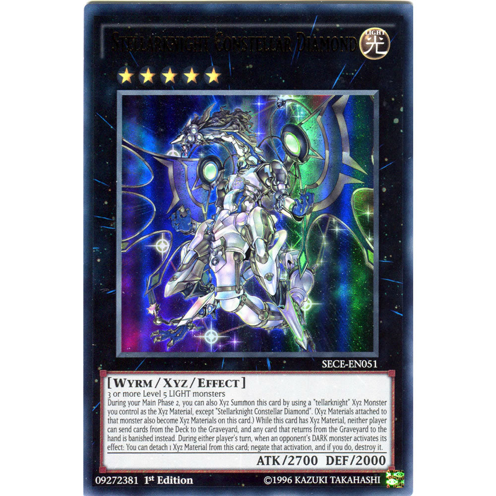 Stellarknight Constellar Diamond SECE-EN051 Yu-Gi-Oh! Card from the Secrets of Eternity Set