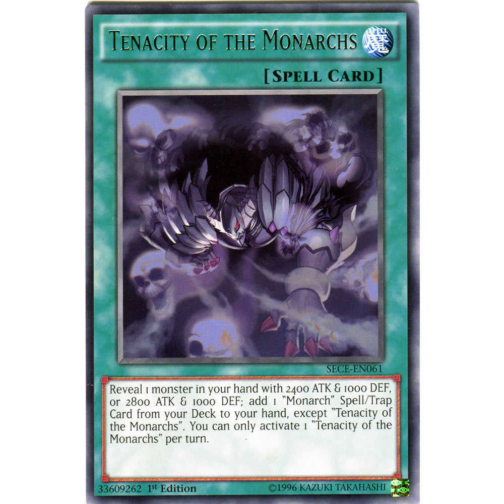 Tenacity of the Monarchs SECE-EN061 Yu-Gi-Oh! Card from the Secrets of Eternity Set