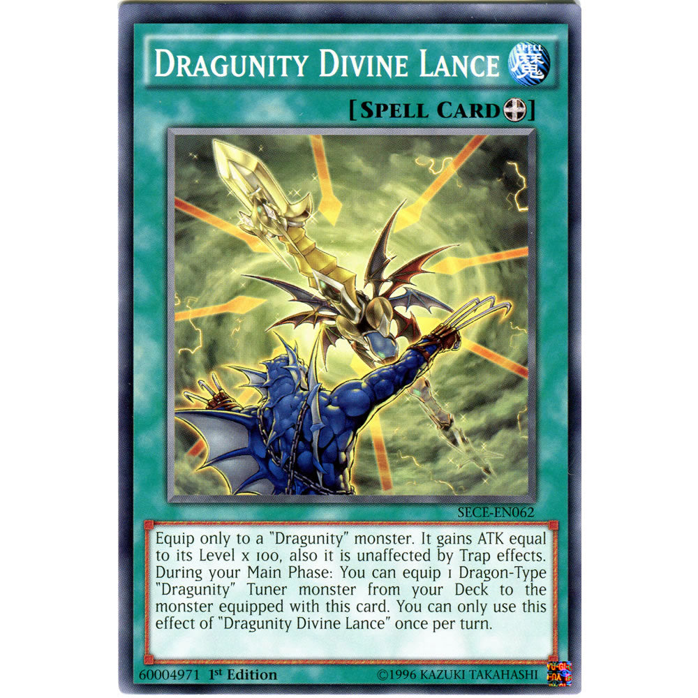 Dragunity Divine Lance SECE-EN062 Yu-Gi-Oh! Card from the Secrets of Eternity Set