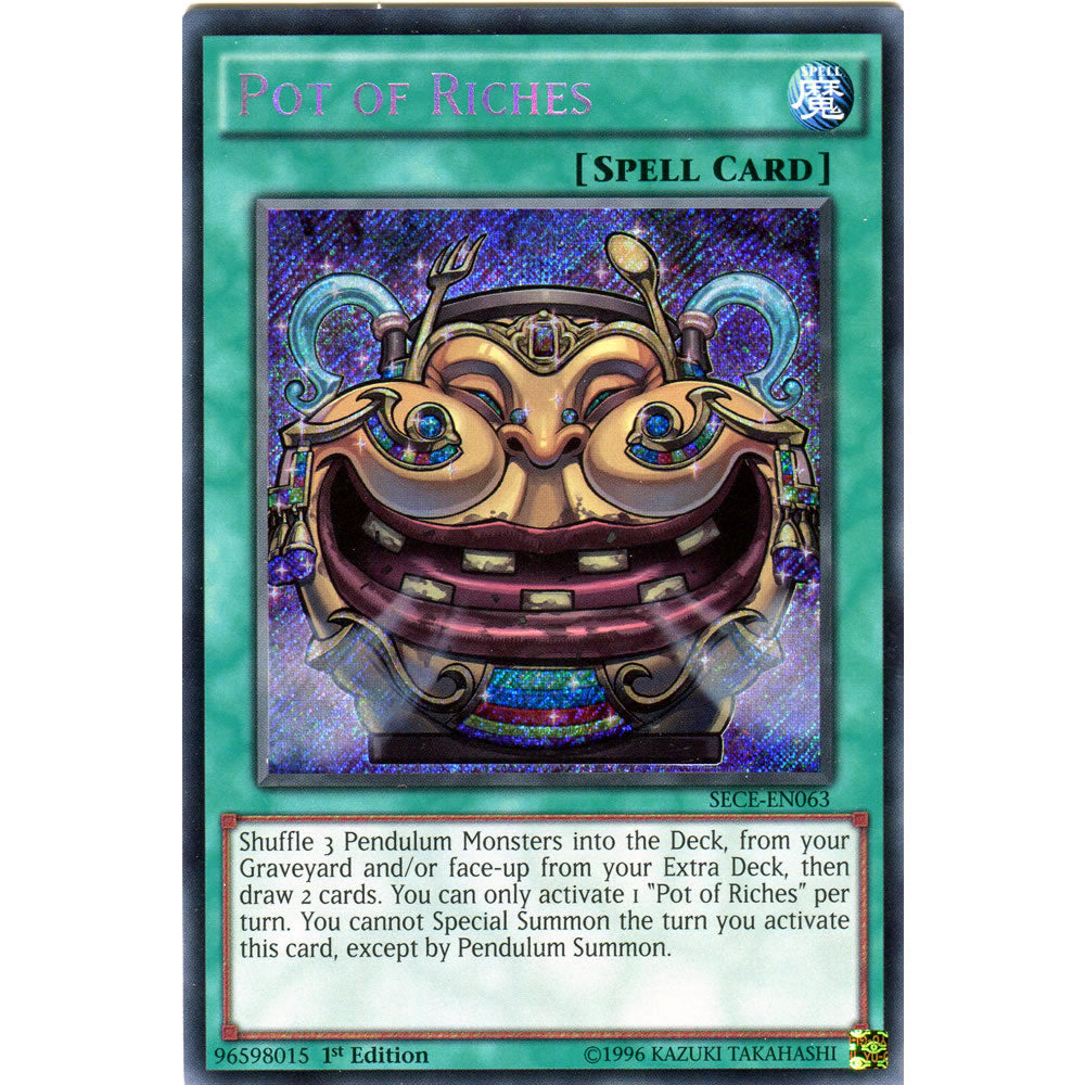 Pot of Riches SECE-EN063 Yu-Gi-Oh! Card from the Secrets of Eternity Set