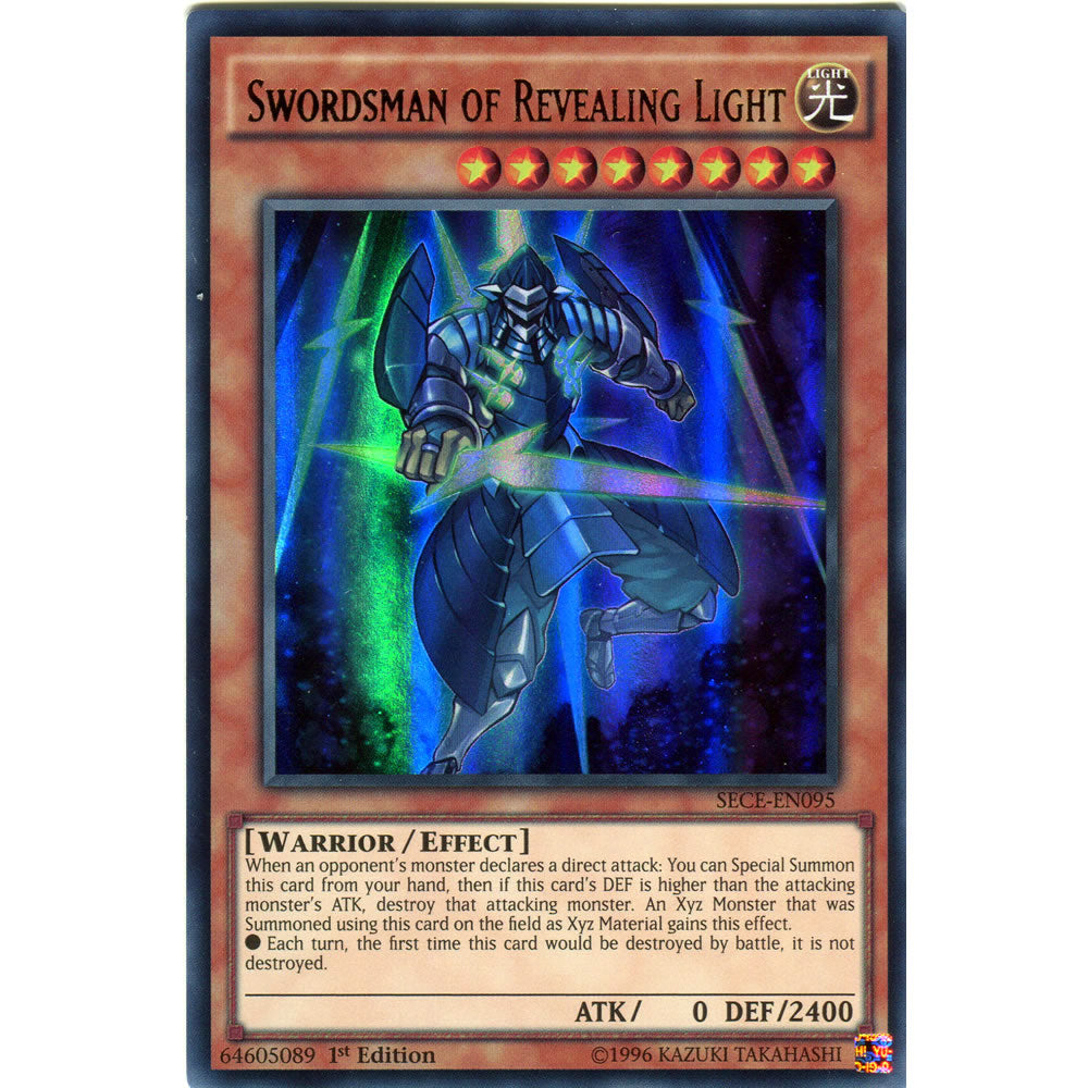 Swordsman of Revealing Light SECE-EN095 Yu-Gi-Oh! Card from the Secrets of Eternity Set