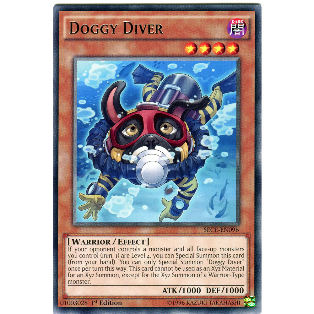 Doggy Diver SECE-EN096 Yu-Gi-Oh! Card from the Secrets of Eternity Set
