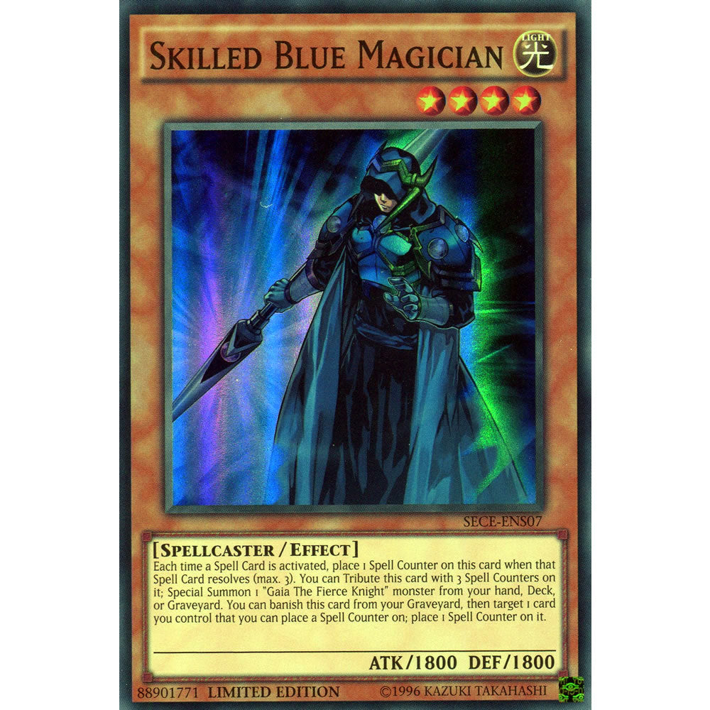 Skilled Blue Magician SECE-ENS07 Yu-Gi-Oh! Card from the Secrets of Eternity Set