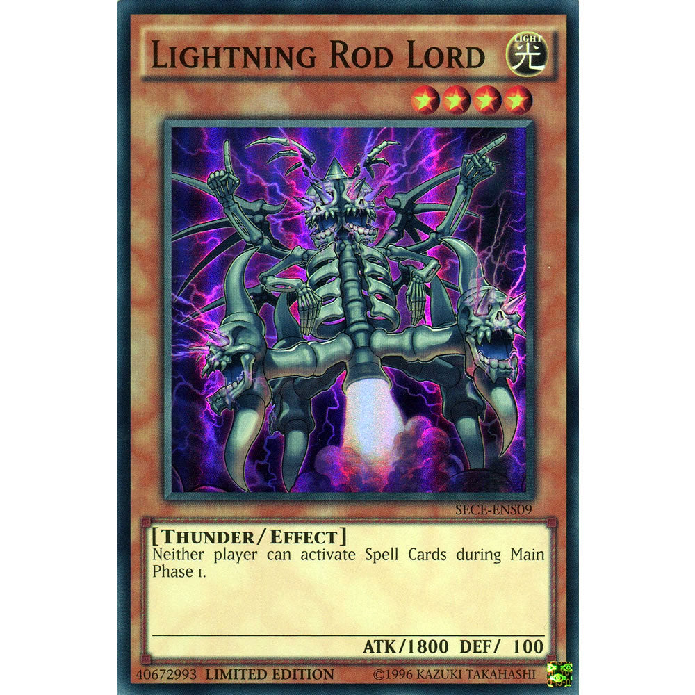 Lightning Rod Lord SECE-ENS09 Yu-Gi-Oh! Card from the Secrets of Eternity Set