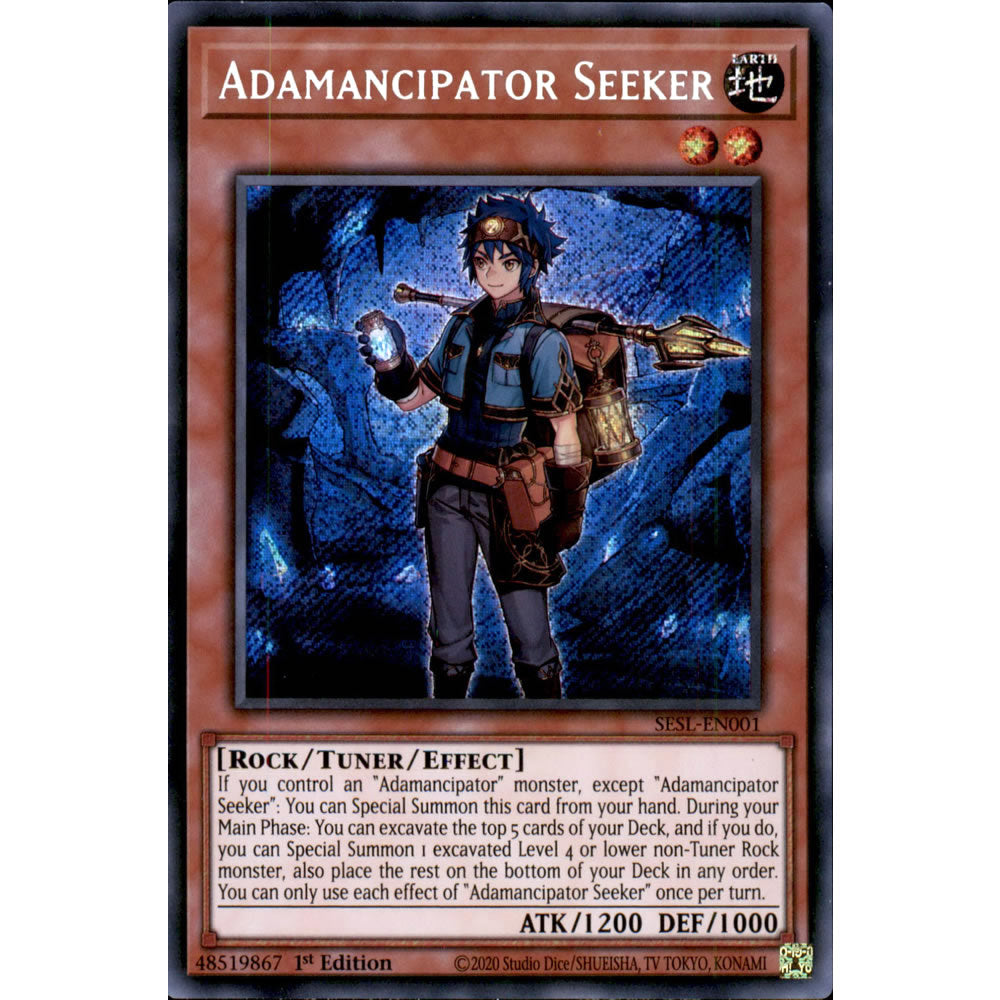 Adamancipator Seeker SESL-EN001 Yu-Gi-Oh! Card from the Secret Slayers Set