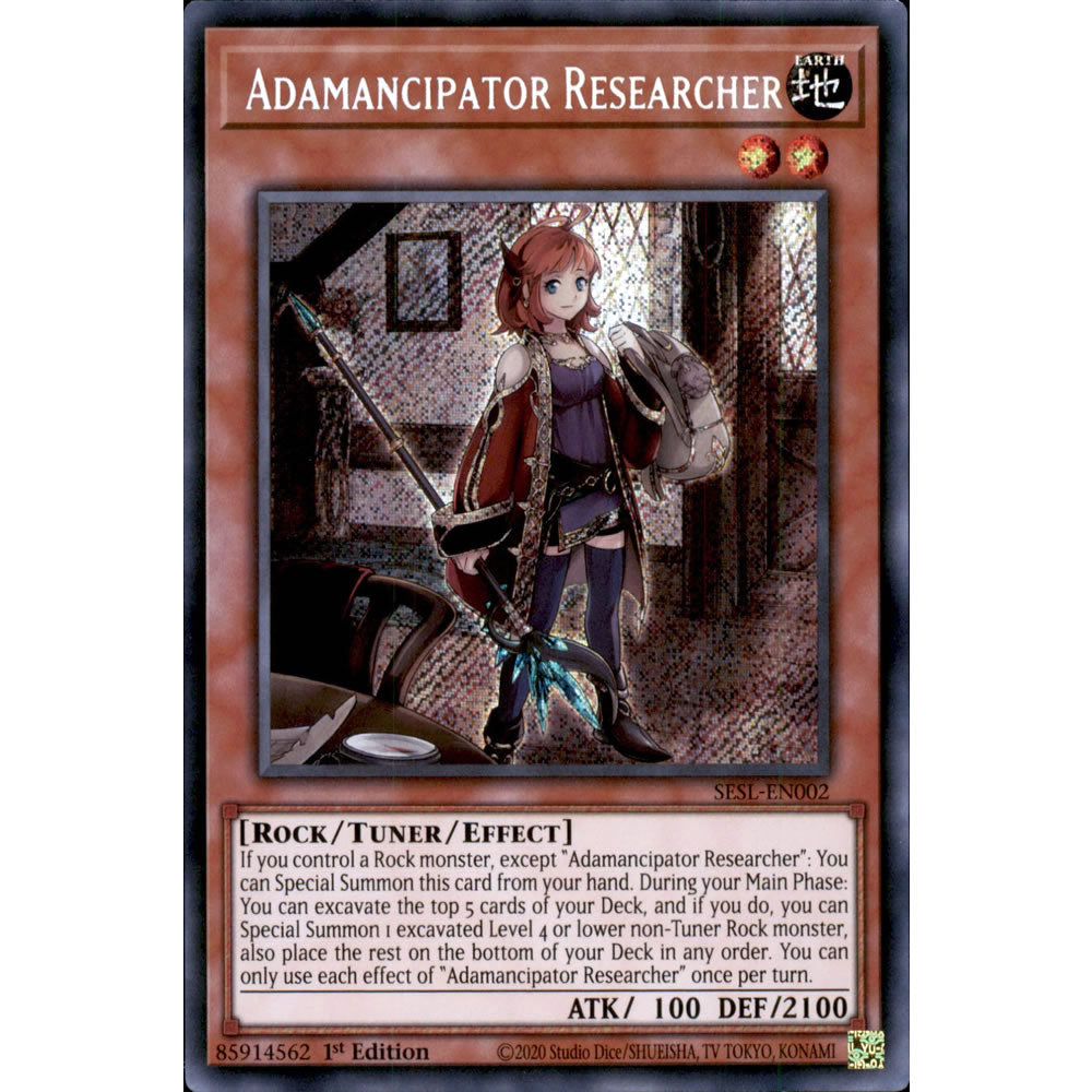 Adamancipator Researcher SESL-EN002 Yu-Gi-Oh! Card from the Secret Slayers Set
