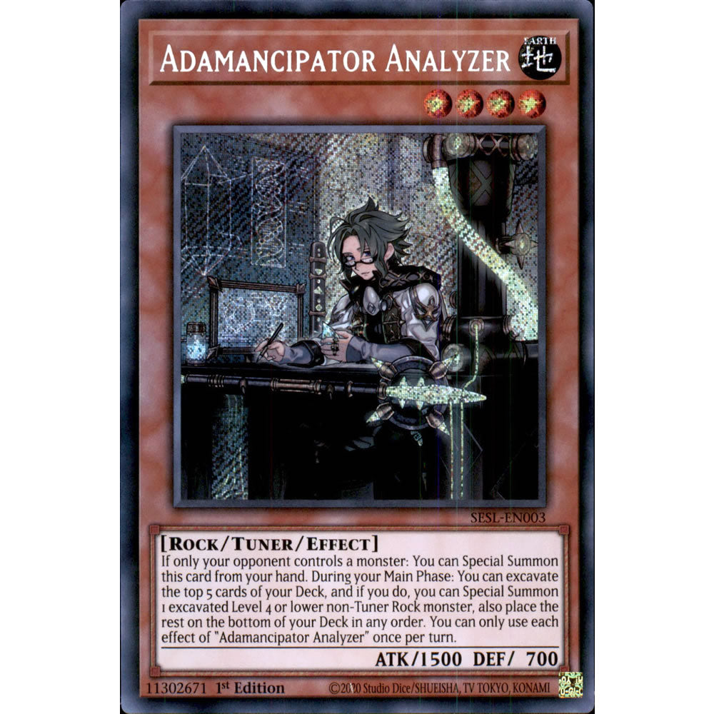 Adamancipator Analyzer SESL-EN003 Yu-Gi-Oh! Card from the Secret Slayers Set
