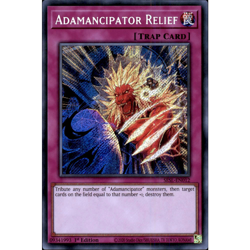 Adamancipator Relief SESL-EN012 Yu-Gi-Oh! Card from the Secret Slayers Set