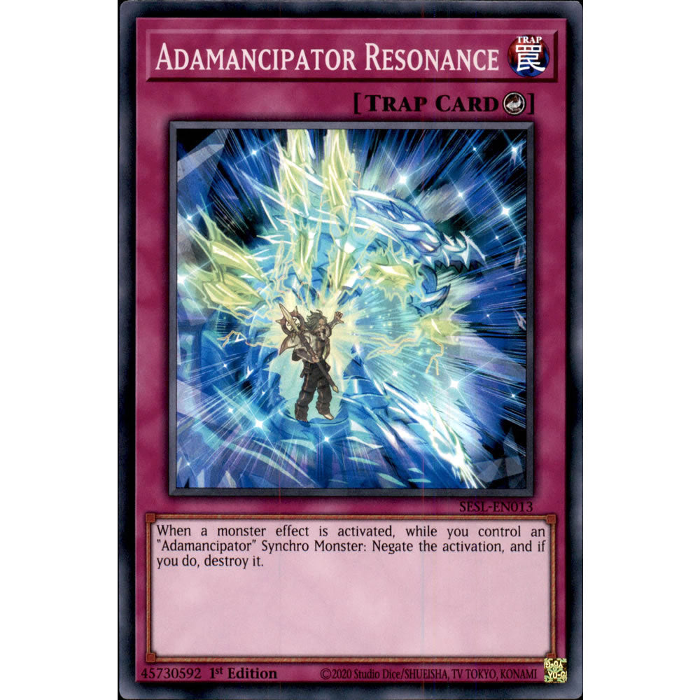 Adamancipator Resonance SESL-EN013 Yu-Gi-Oh! Card from the Secret Slayers Set