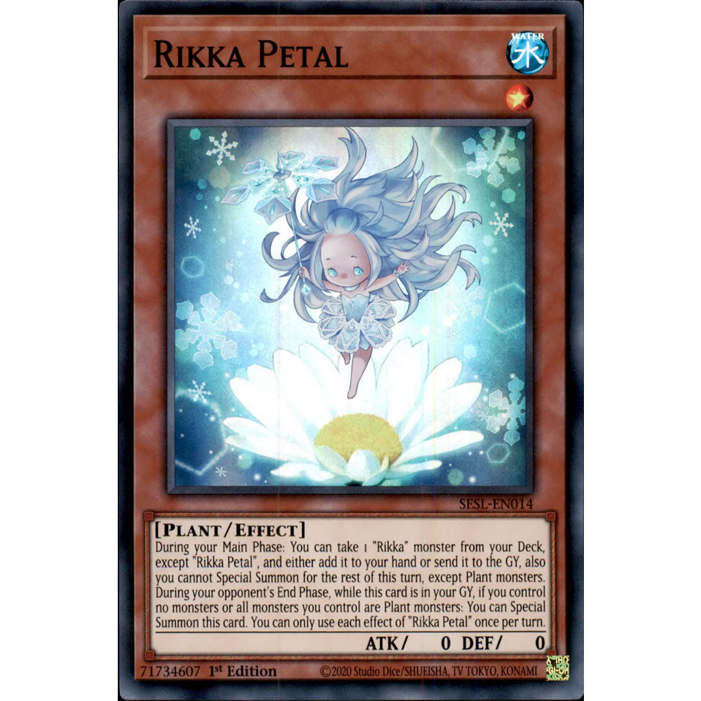 Rikka Petal SESL-EN014 Yu-Gi-Oh! Card from the Secret Slayers Set