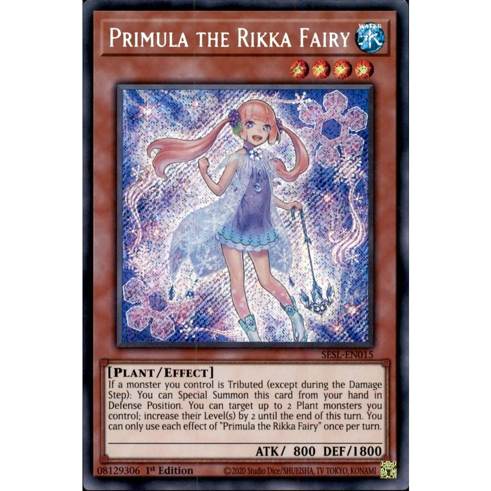 Primula the Rikka Fairy SESL-EN015 Yu-Gi-Oh! Card from the Secret Slayers Set