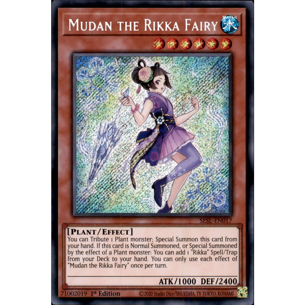 Mudan the Rikka Fairy SESL-EN017 Yu-Gi-Oh! Card from the Secret Slayers Set