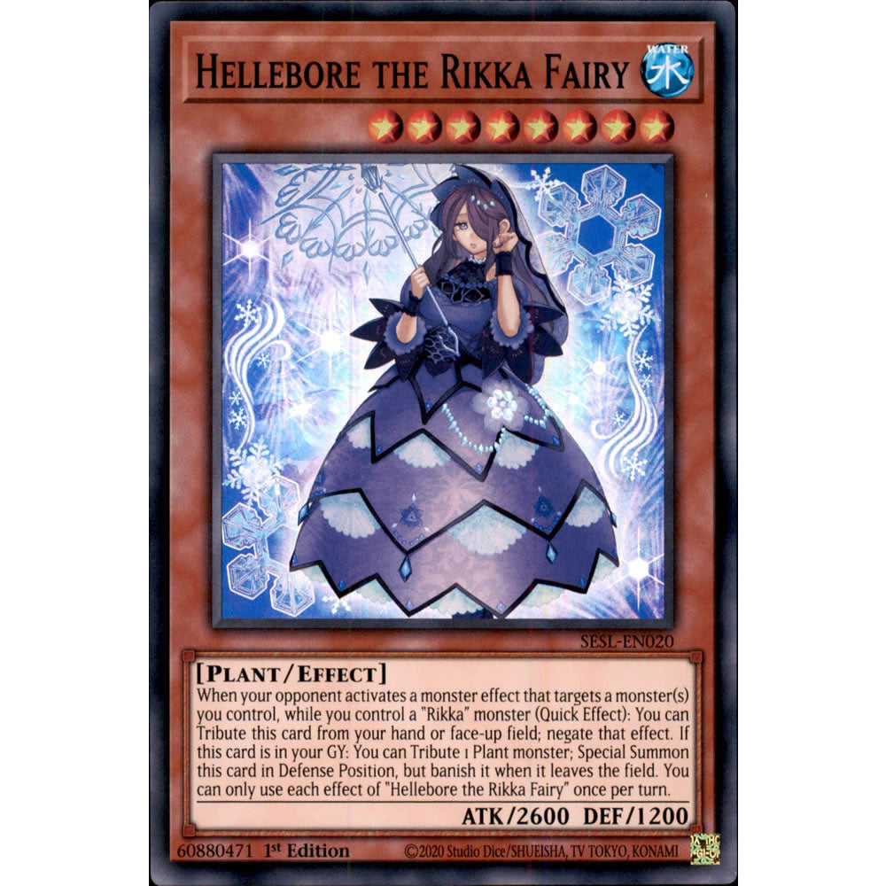 Hellebore the Rikka Fairy SESL-EN020 Yu-Gi-Oh! Card from the Secret Slayers Set