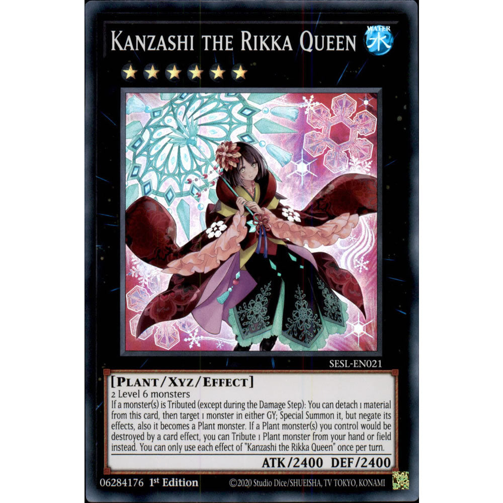 Kanzashi the Rikka Queen SESL-EN021 Yu-Gi-Oh! Card from the Secret Slayers Set