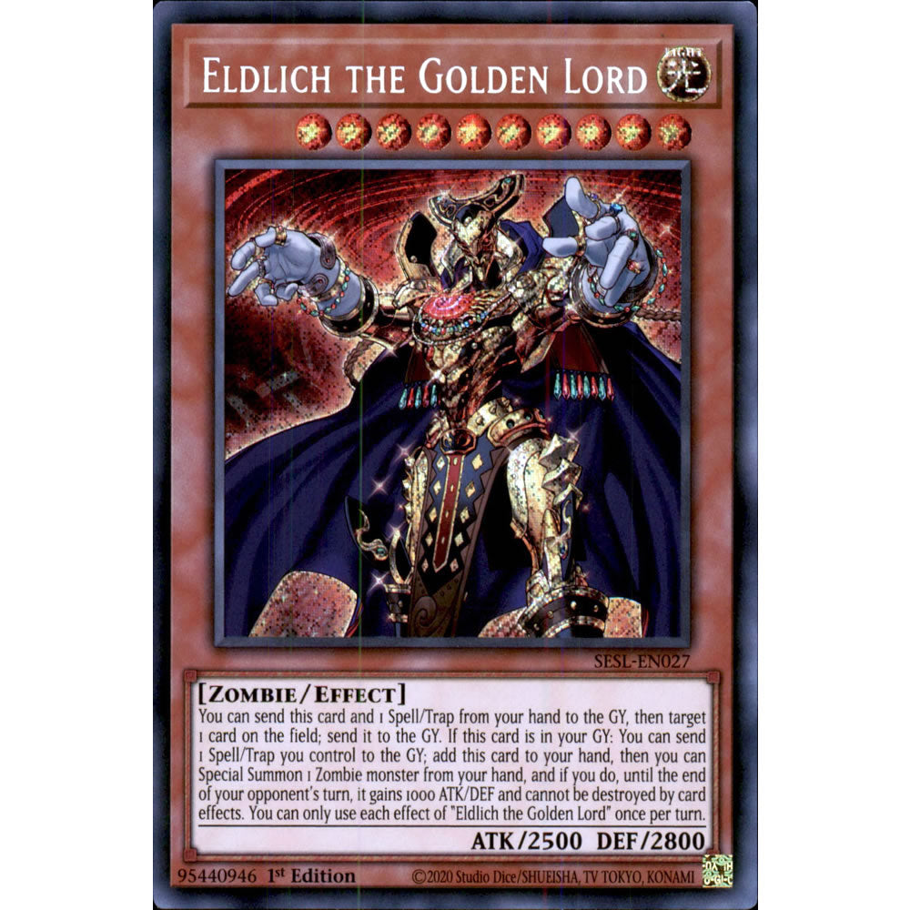 Eldlich the Golden Lord SESL-EN027 Yu-Gi-Oh! Card from the Secret Slayers Set