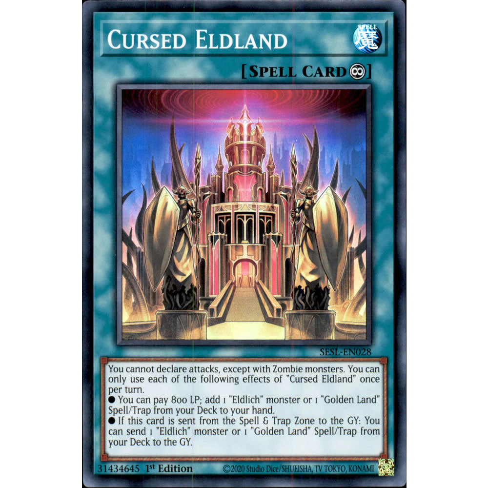 Cursed Eldland SESL-EN028 Yu-Gi-Oh! Card from the Secret Slayers Set