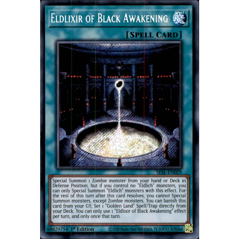 Eldlixir of Black Awakening SESL-EN029 Yu-Gi-Oh! Card from the Secret Slayers Set