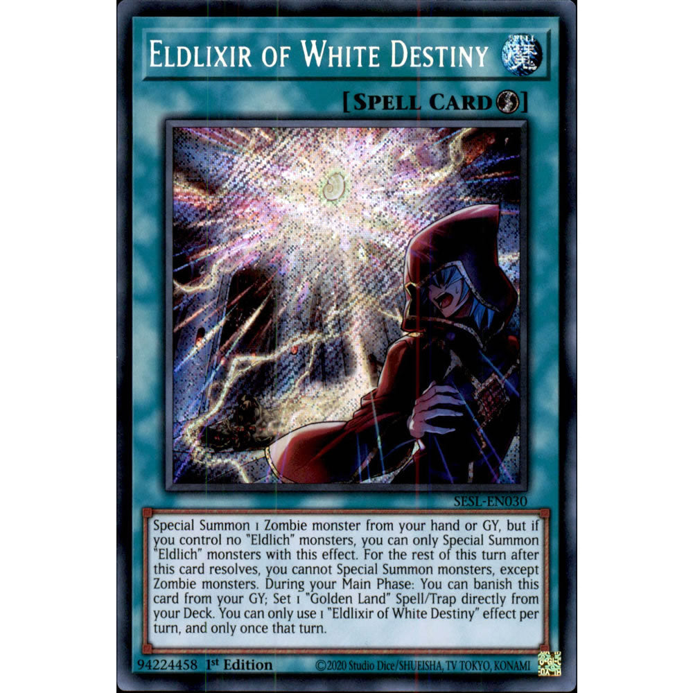 Eldlixir of White Destiny SESL-EN030 Yu-Gi-Oh! Card from the Secret Slayers Set