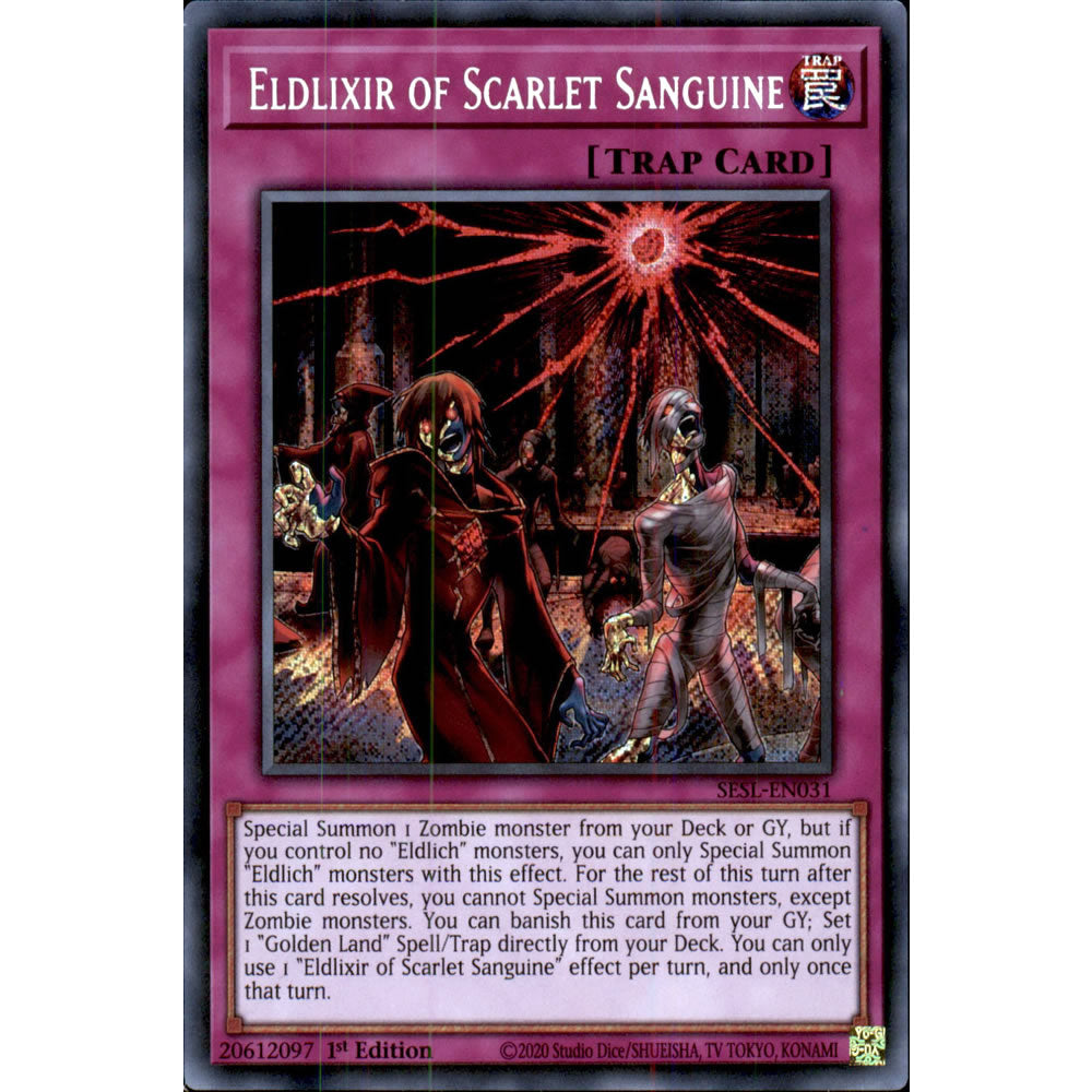 Eldlixir of Scarlet Sanguine SESL-EN031 Yu-Gi-Oh! Card from the Secret Slayers Set
