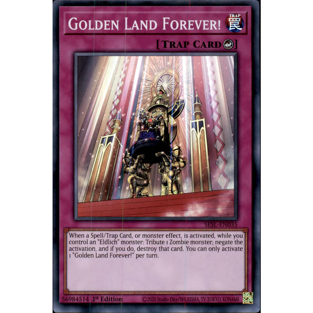 Golden Land Forever! SESL-EN035 Yu-Gi-Oh! Card from the Secret Slayers Set