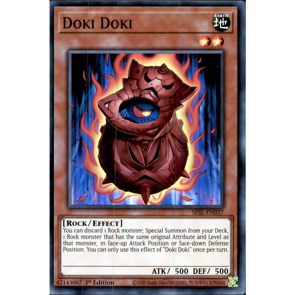 Doki Doki SESL-EN037 Yu-Gi-Oh! Card from the Secret Slayers Set