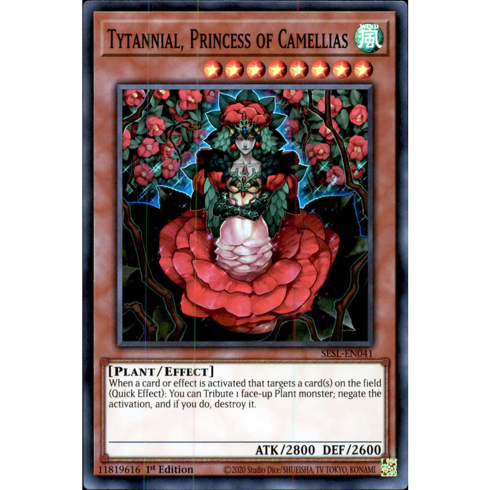 Tytannial, Princess of Camellias SESL-EN041 Yu-Gi-Oh! Card from the Secret Slayers Set