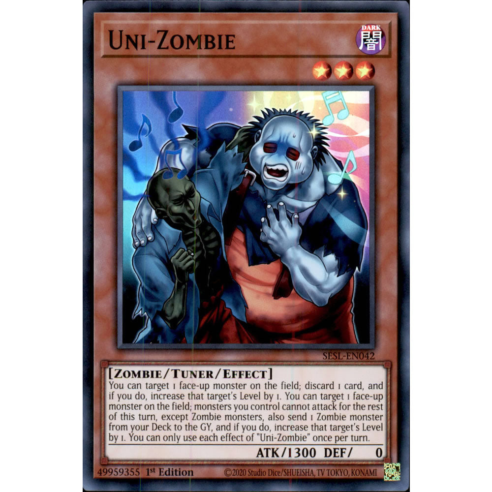 Uni-Zombie SESL-EN042 Yu-Gi-Oh! Card from the Secret Slayers Set