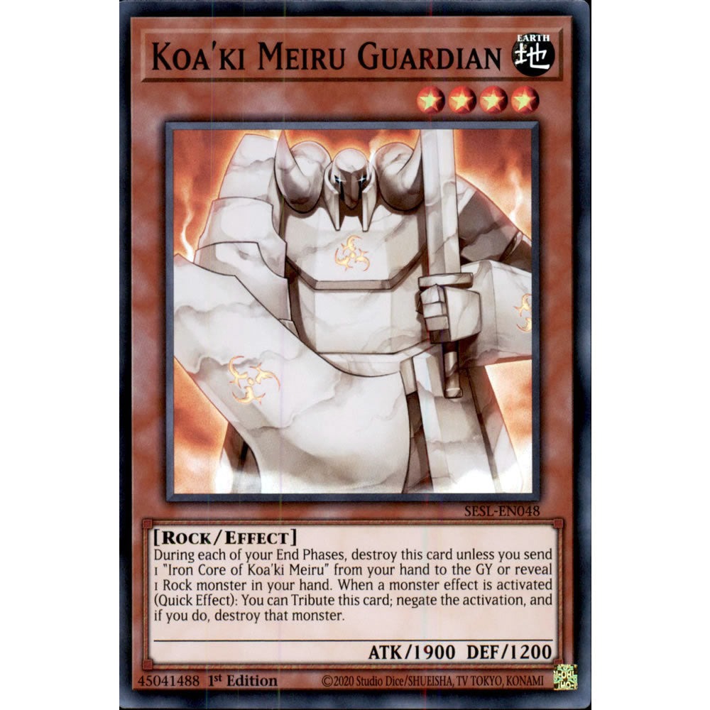 Koa'ki Meiru Guardian SESL-EN048 Yu-Gi-Oh! Card from the Secret Slayers Set