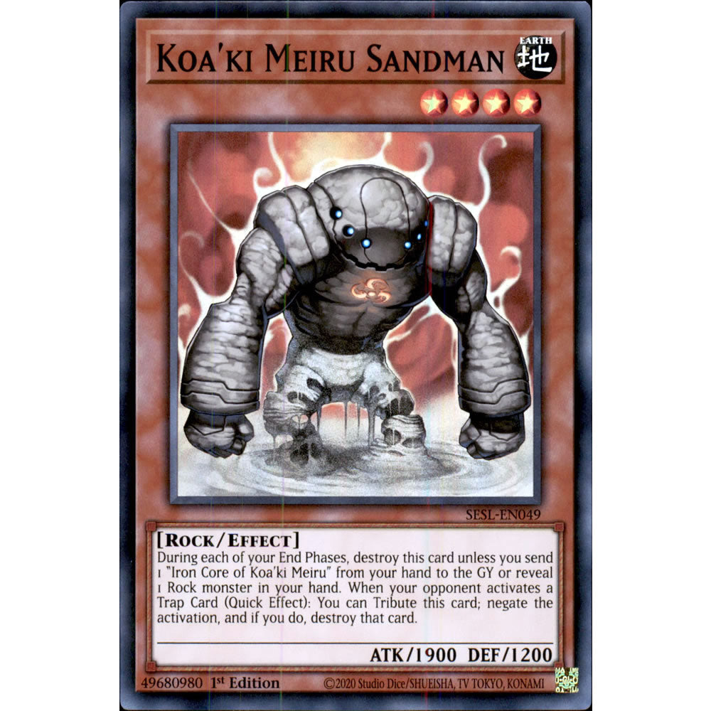 Koa'ki Meiru Sandman SESL-EN049 Yu-Gi-Oh! Card from the Secret Slayers Set