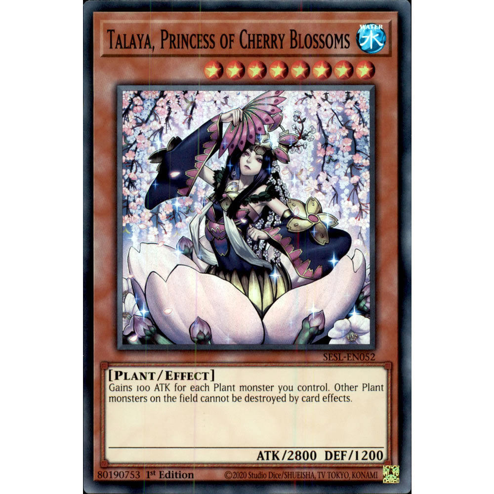 Talaya, Princess of Cherry Blossoms SESL-EN052 Yu-Gi-Oh! Card from the Secret Slayers Set