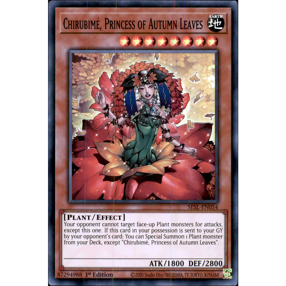Chirubime, Princess of Autumn Leaves SESL-EN054 Yu-Gi-Oh! Card from the Secret Slayers Set
