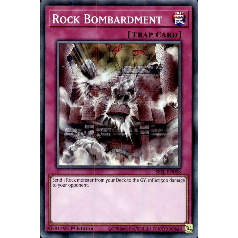 Rock Bombardment SESL-EN058 Yu-Gi-Oh! Card from the Secret Slayers Set