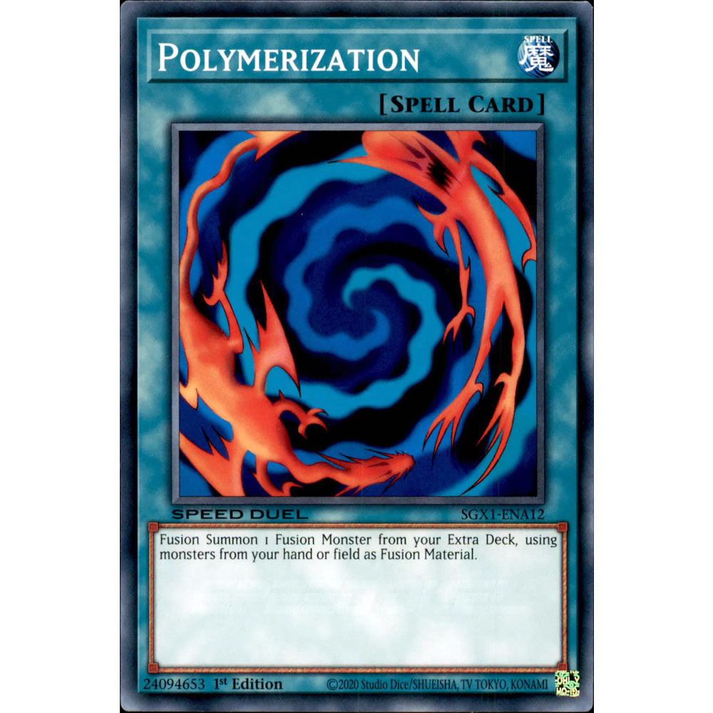 Polymerization SGX1-ENA12 Yu-Gi-Oh! Card from the Speed Duel GX: Duel Academy Box Set