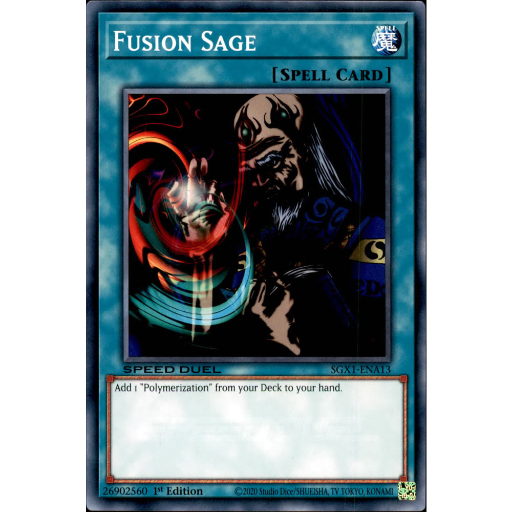 Fusion Sage SGX1-ENA13 Yu-Gi-Oh! Card from the Speed Duel GX: Duel Academy Box Set