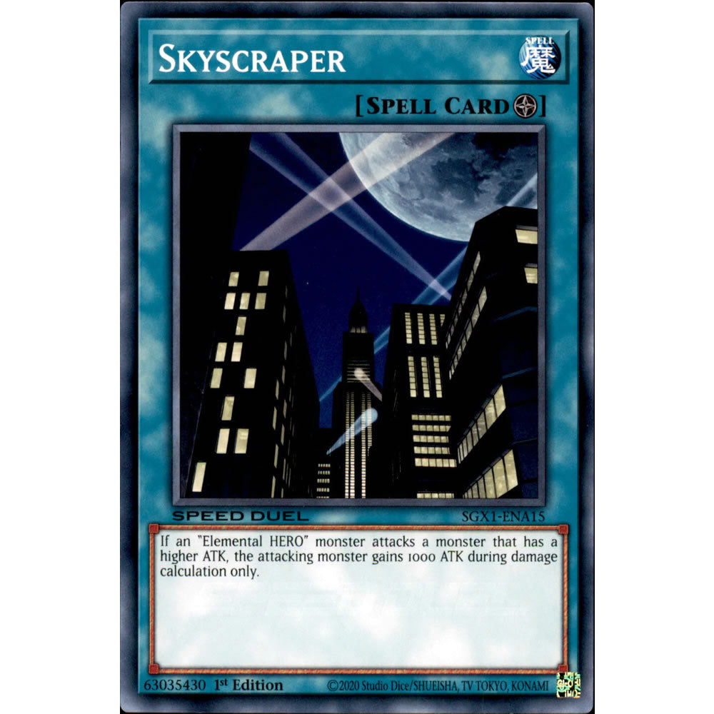 Skyscraper SGX1-ENA15 Yu-Gi-Oh! Card from the Speed Duel GX: Duel Academy Box Set