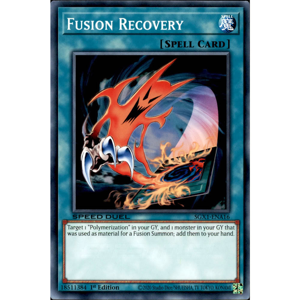 Fusion Recovery SGX1-ENA16 Yu-Gi-Oh! Card from the Speed Duel GX: Duel Academy Box Set